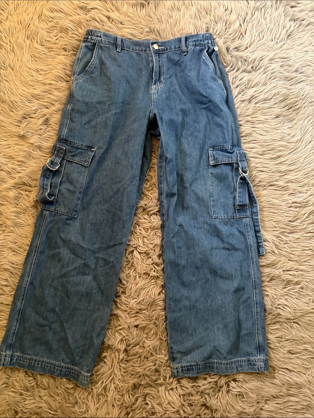 Bonage denim cargo jeans